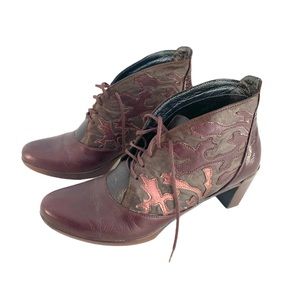 NAOT Baccio lace up ankle boots brown shimmer 37